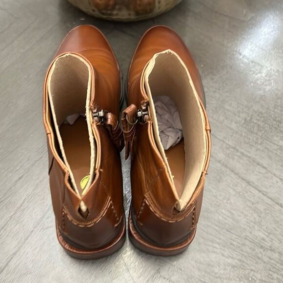 FRANCO SARTO NEMI WOMENS LEATHER BOOTIES ANKLE BOOTS - Picture 8 of 14